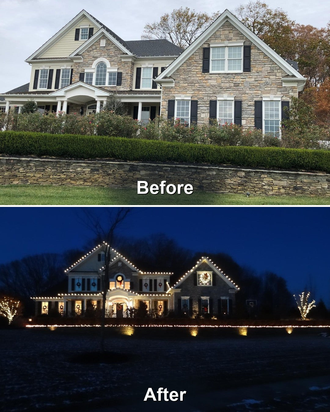 Roof before and after cleaning